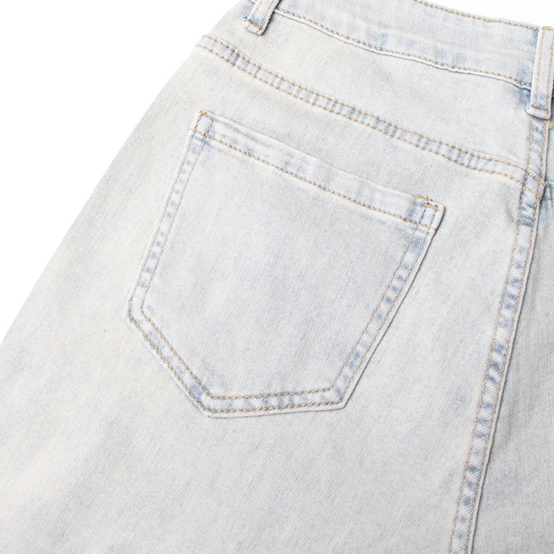 Jean torsadé taille haute pour femme