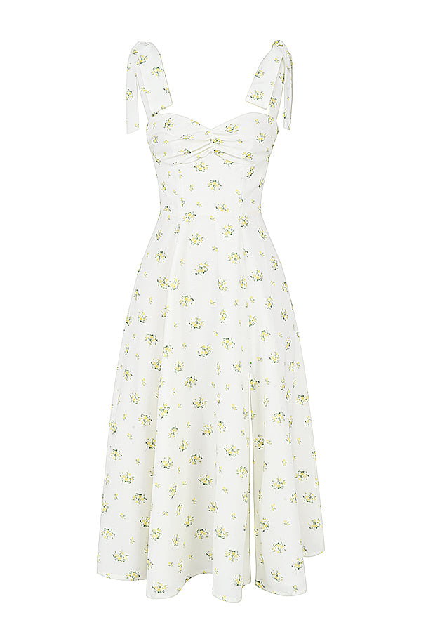 Robe d'été midi fleurie