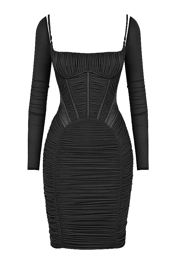 Robe corset plissée
