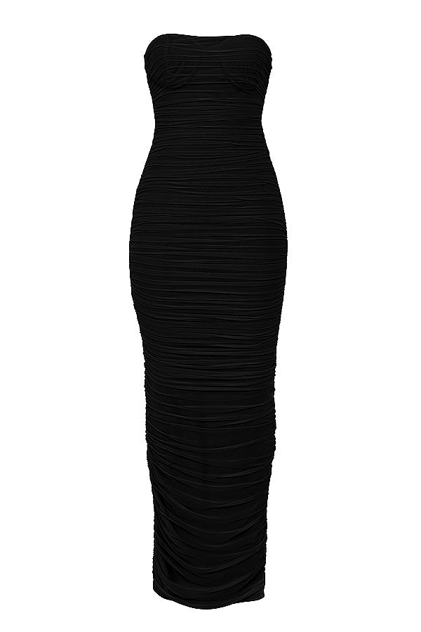 Robe longue en maille
