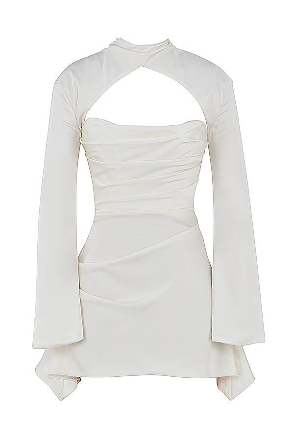 Robe corset drapée