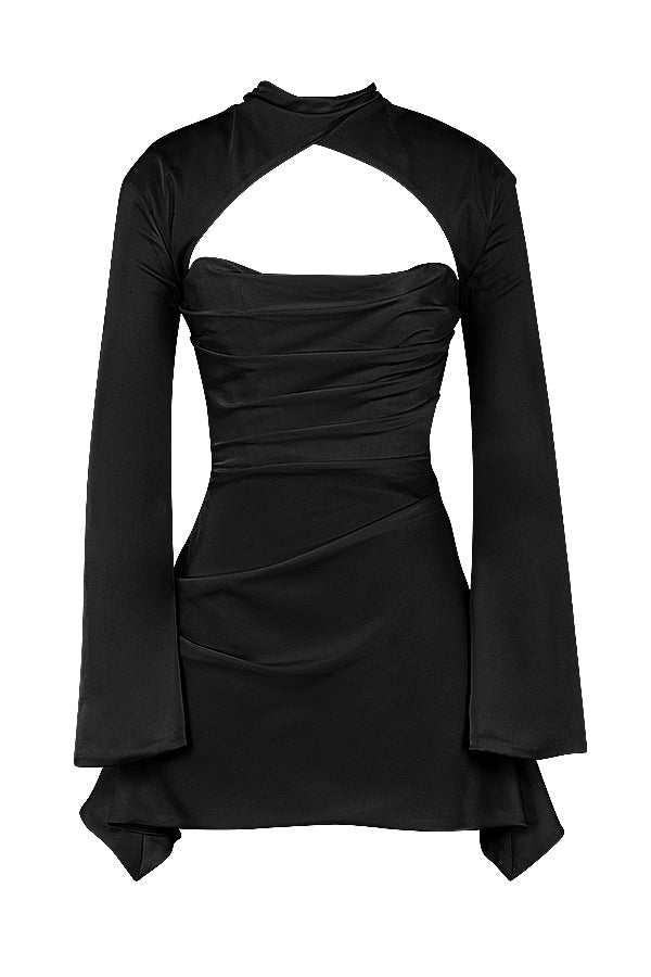 Robe corset drapée