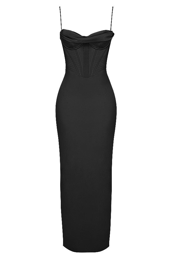 Robe longue corset élégante