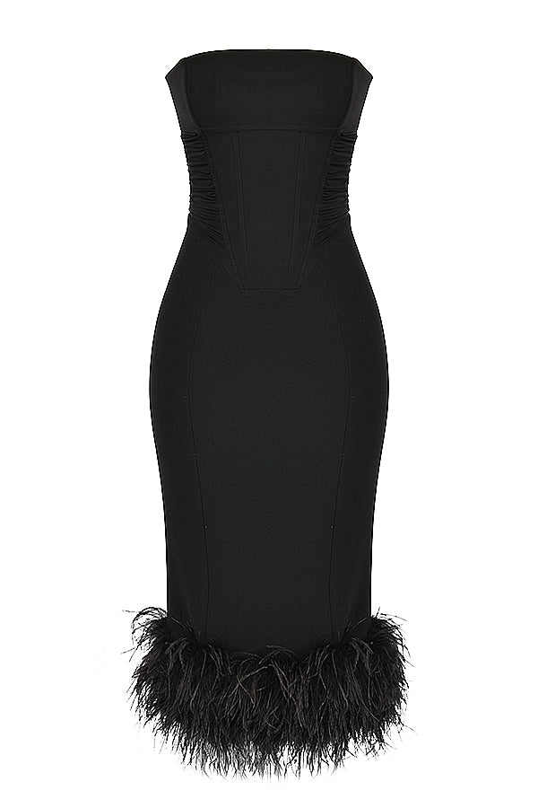 Robe corset sans bretelles