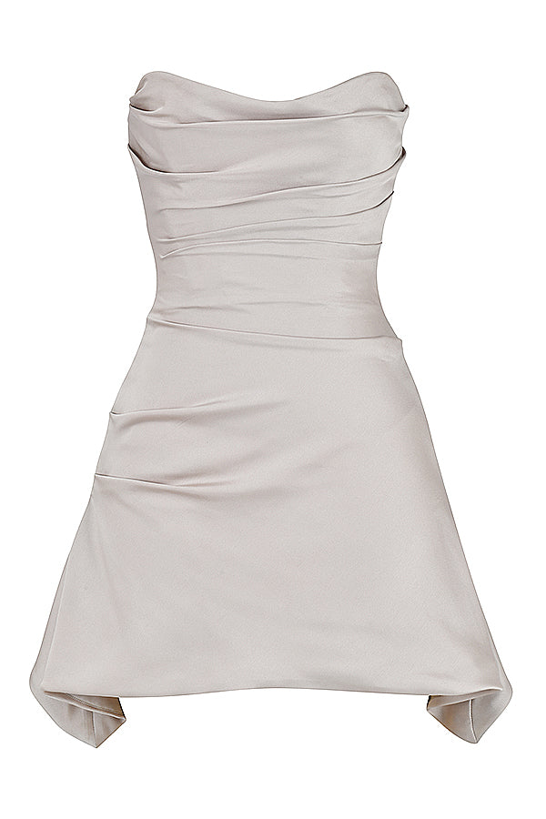 Robe corset bustier drapée