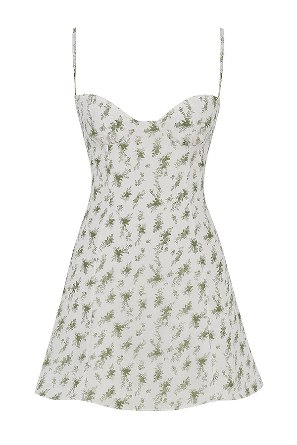 Mini-robe à imprimé jardin