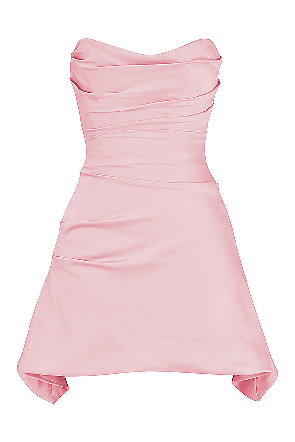 Robe corset bustier drapée