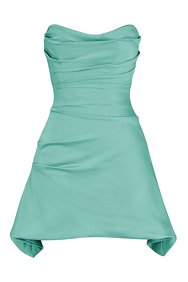 Robe corset bustier drapée