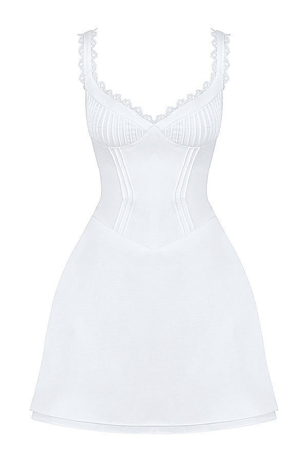 Robe courte à pinces