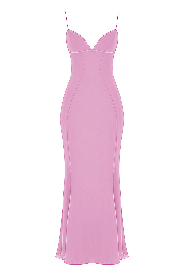 Robe longue avec corset