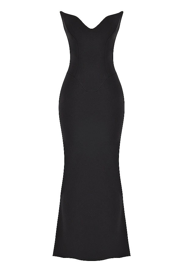 Robe corset bustier noire