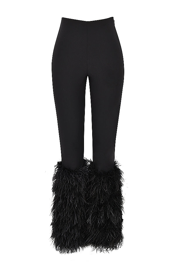 Corset en velours noir avec pantalon court