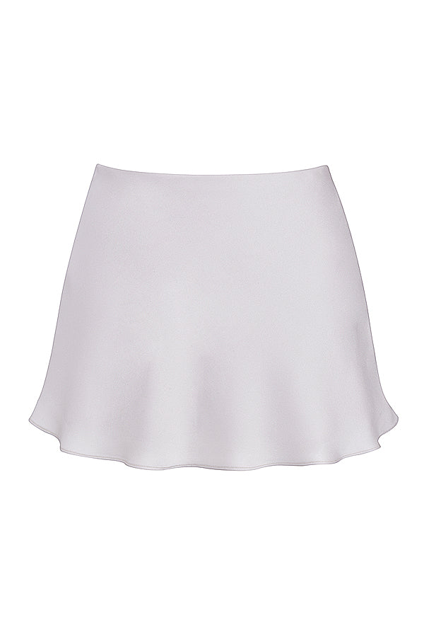 Top à armatures noir blanc cassé avec mini-jupe