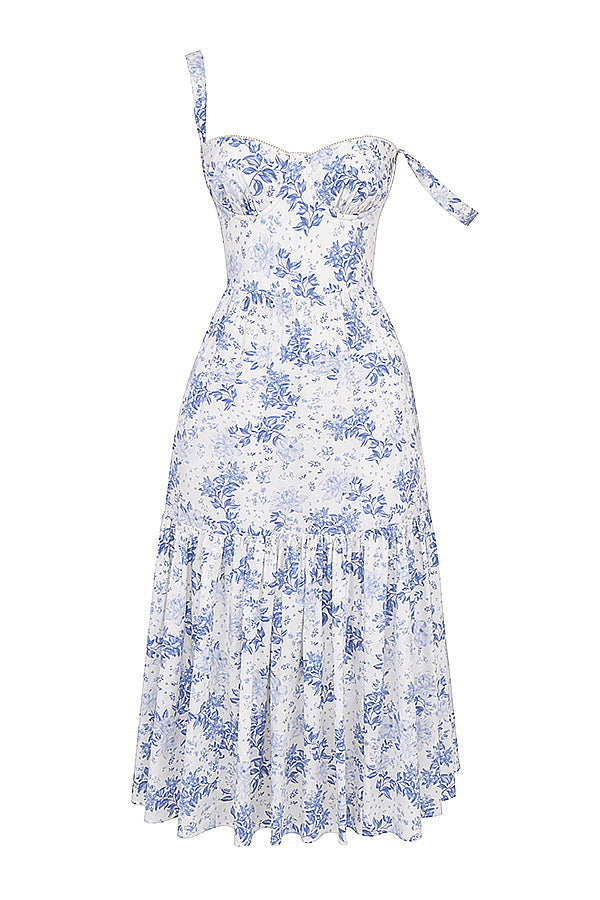 Robe d'été midi fleurie