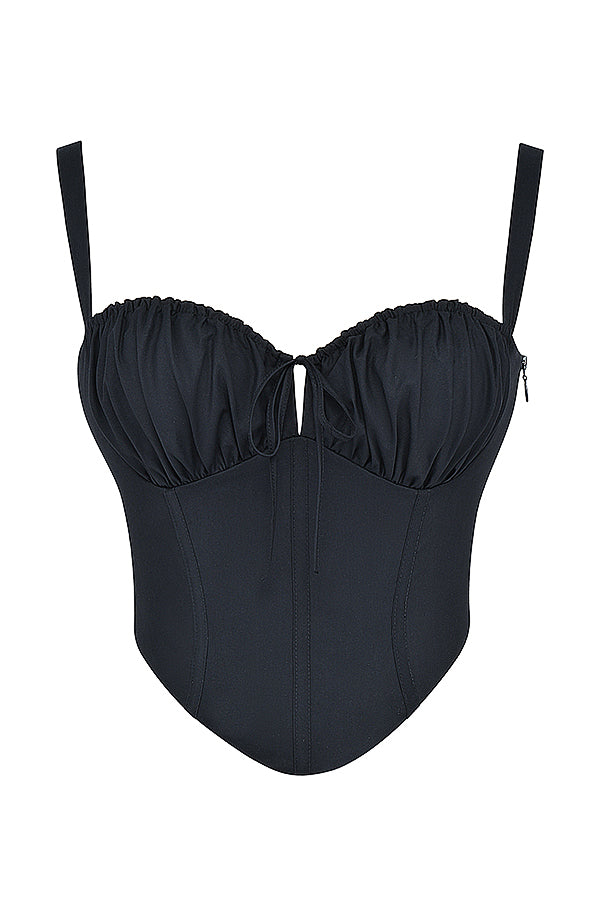 Corset bustier noir