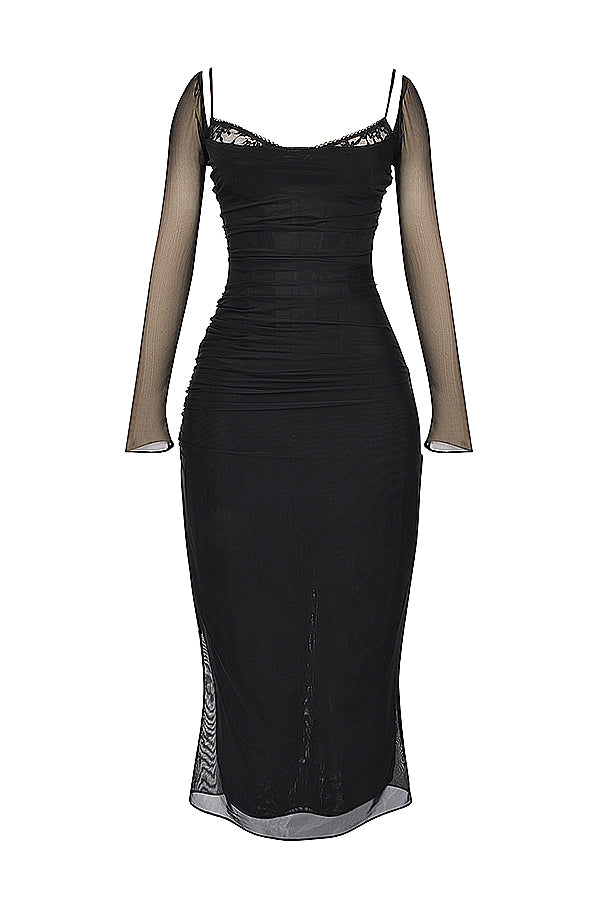 Robe longue fumée