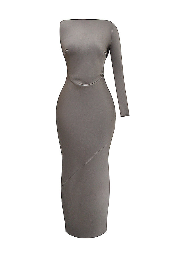 Robe longue fumée avec une manche