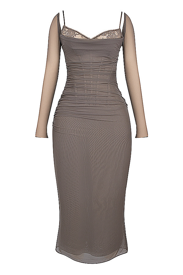 Robe longue fumée