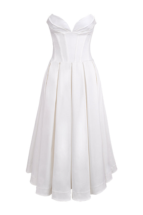 Jupe midi bustier