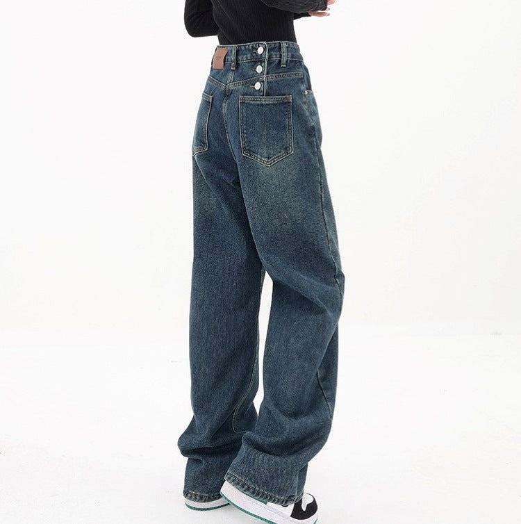 Droits jeans décontractés amples