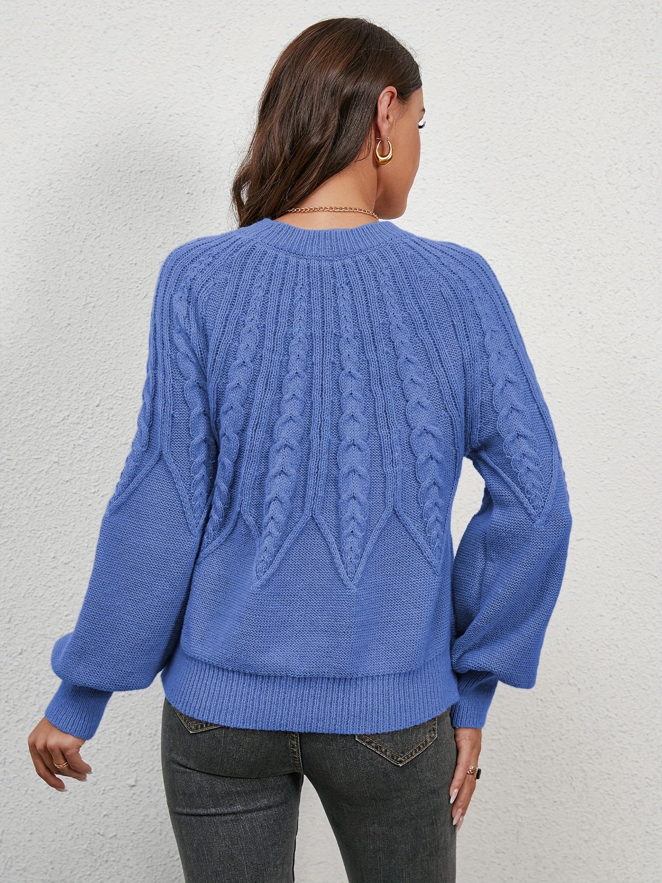 Pull robuste en maille torsadée