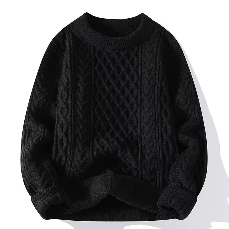 Pull ample en laine torsadée