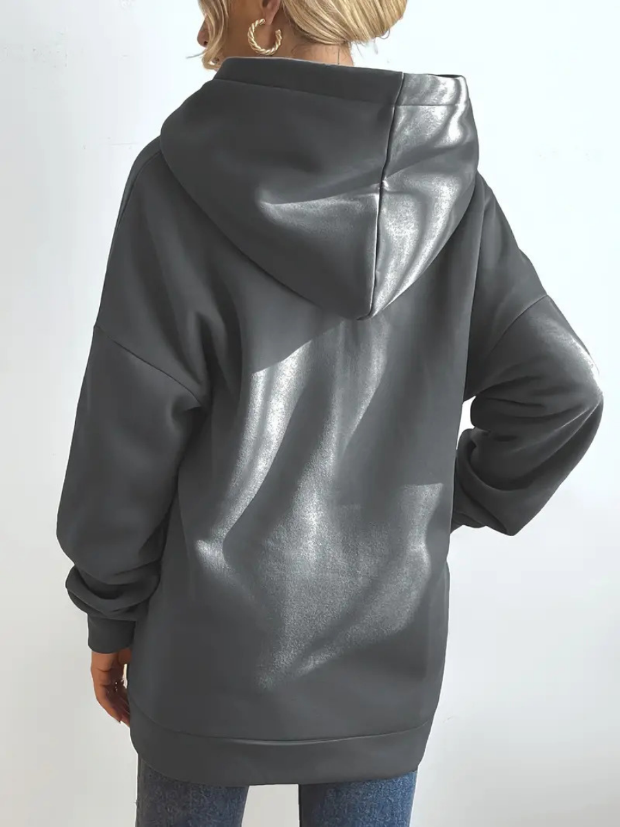 long sweat à capuche
