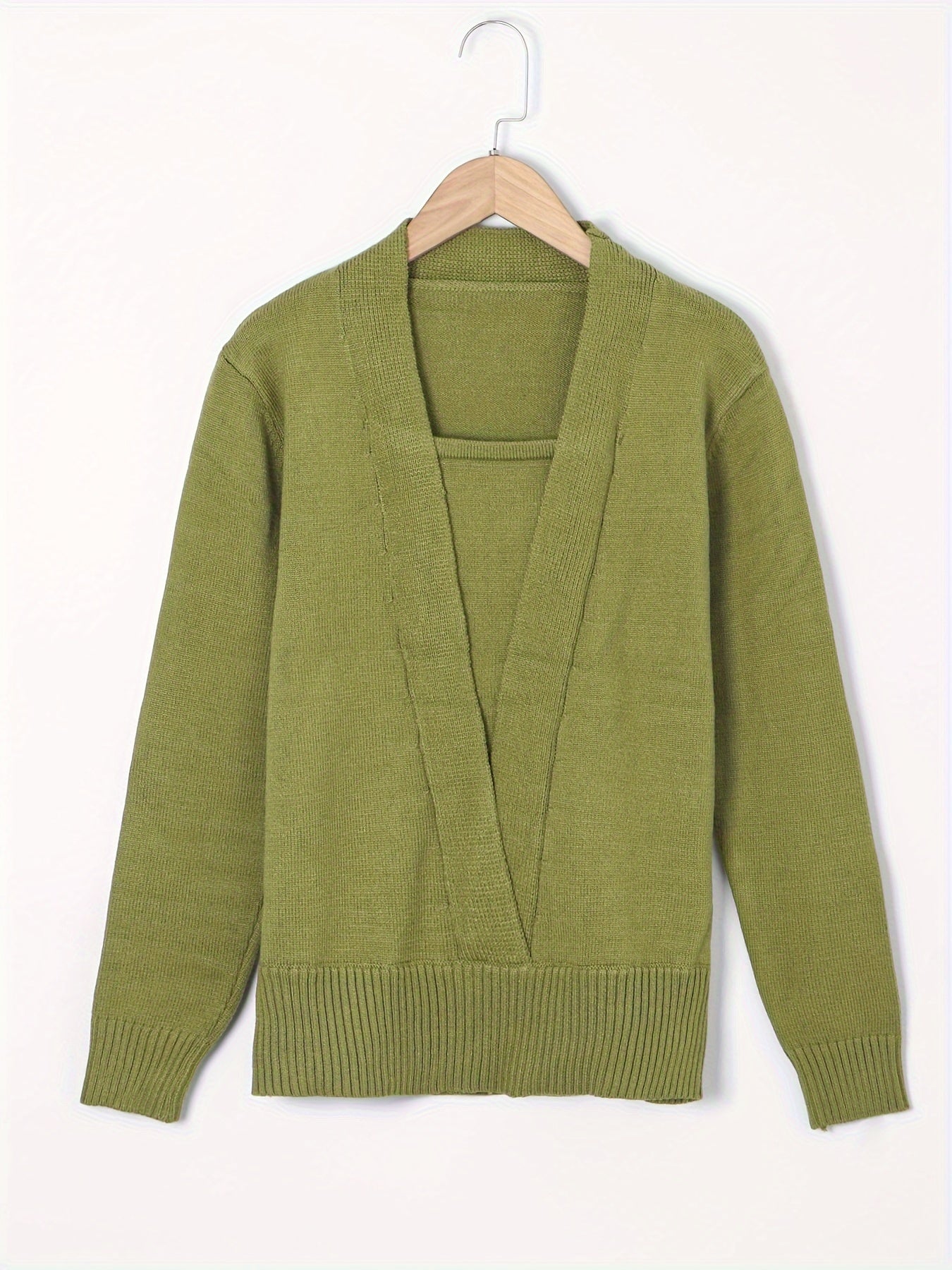 Pull polyvalent en tricot côtelé pour femme