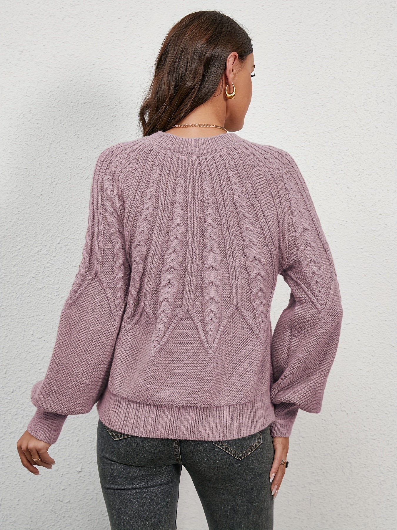 Pull robuste en maille torsadée