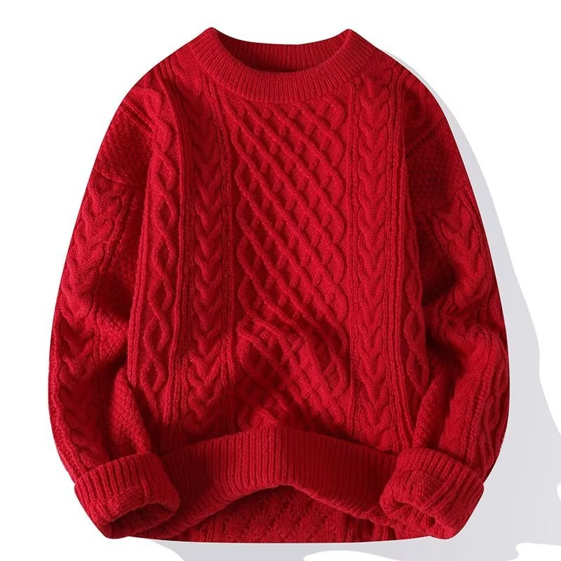 Pull ample en laine torsadée