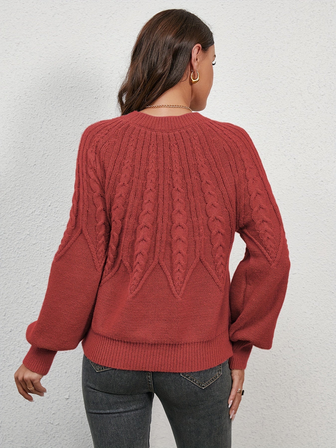 Pull robuste en maille torsadée