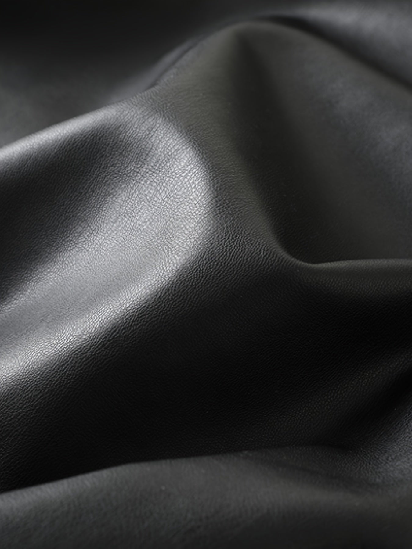 Veste en cuir noir pour homme