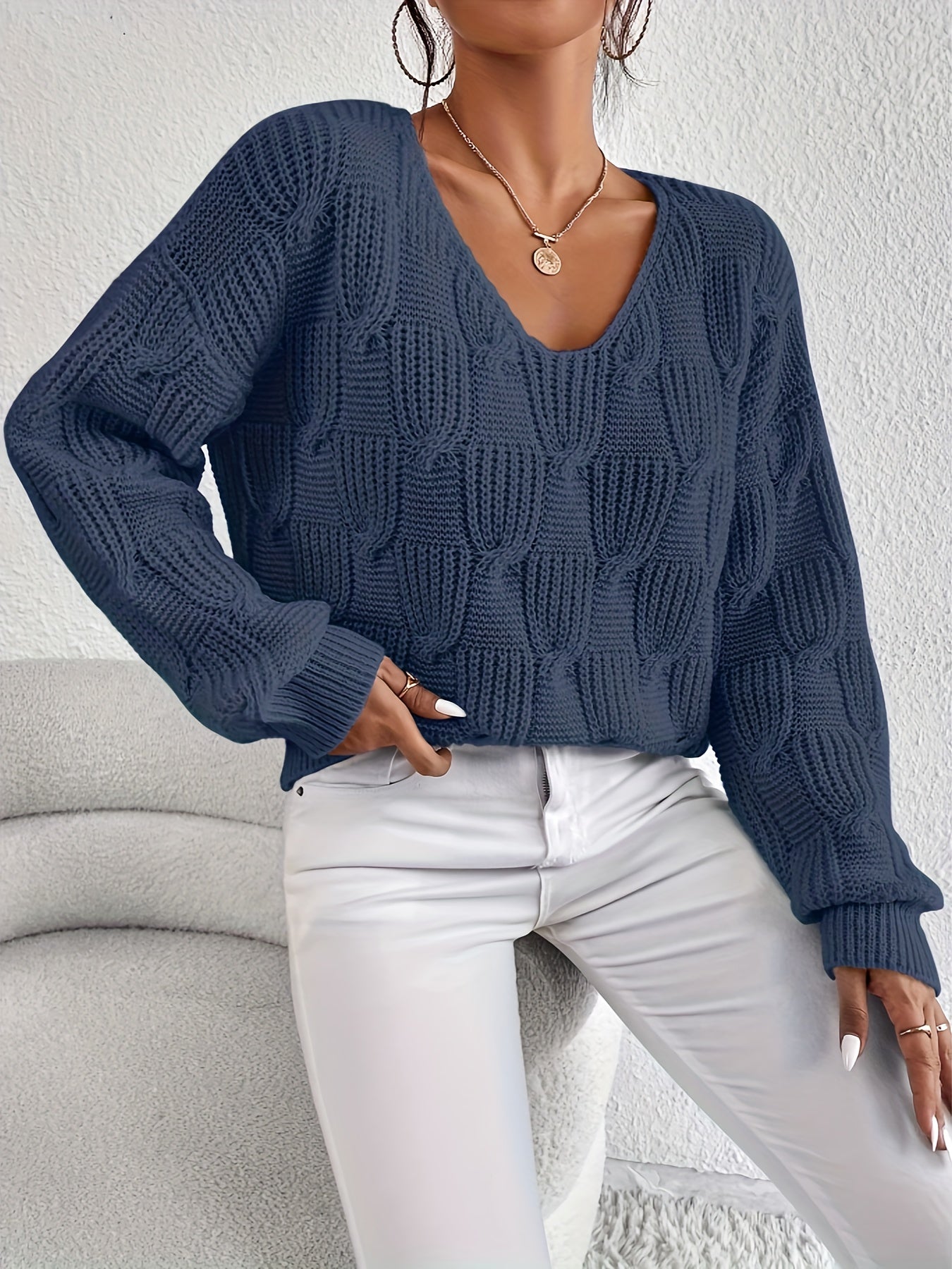Pull à col-V