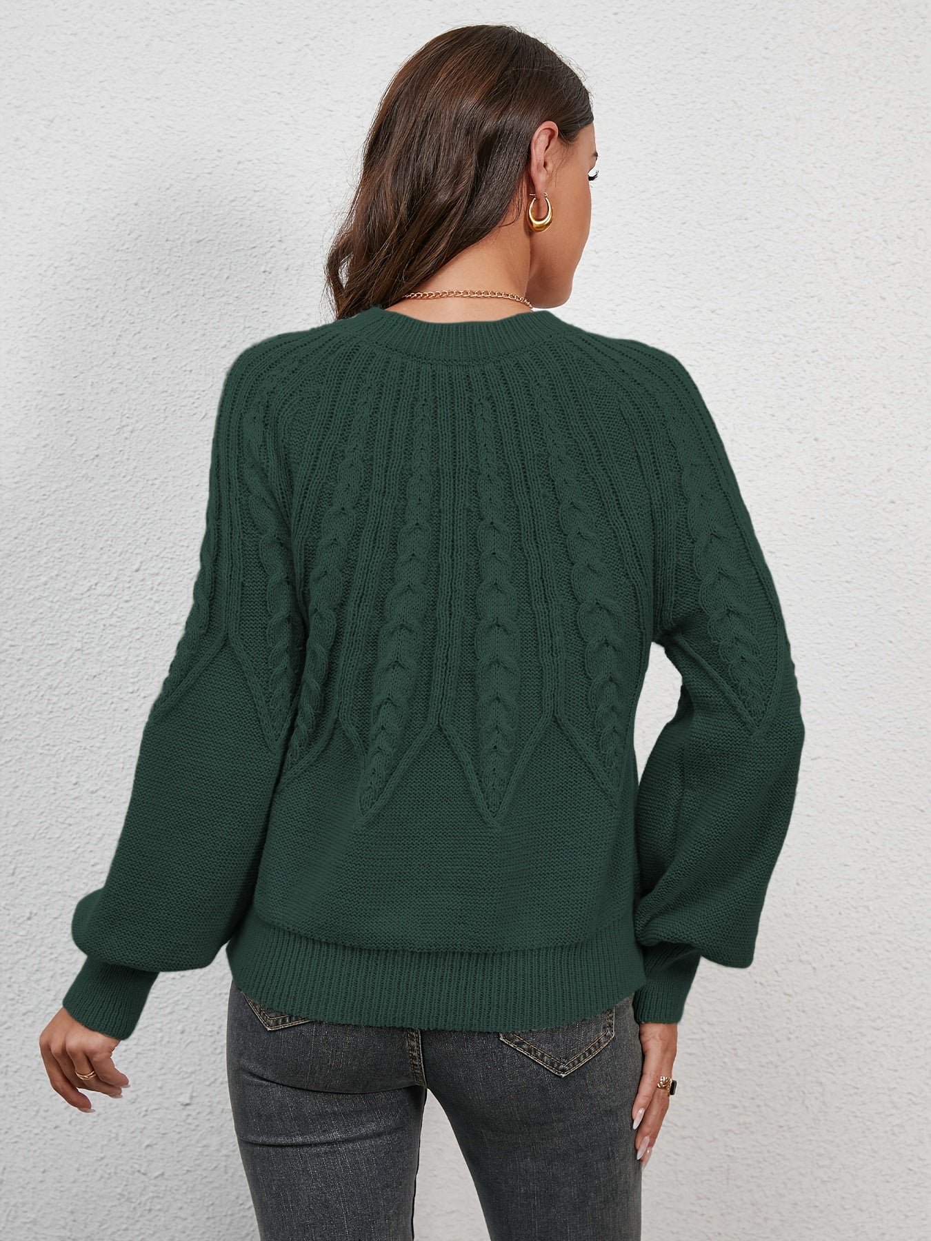Pull robuste en maille torsadée