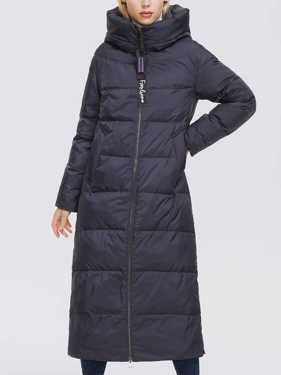 veste longue avec fermeture éclair