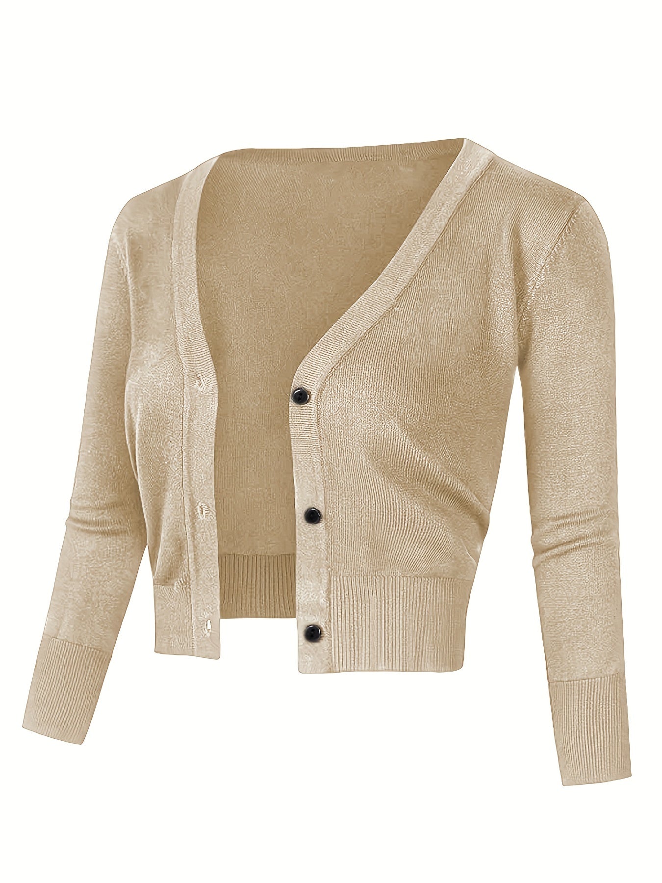 Cardigan boléro avec fermeture boutonnée
