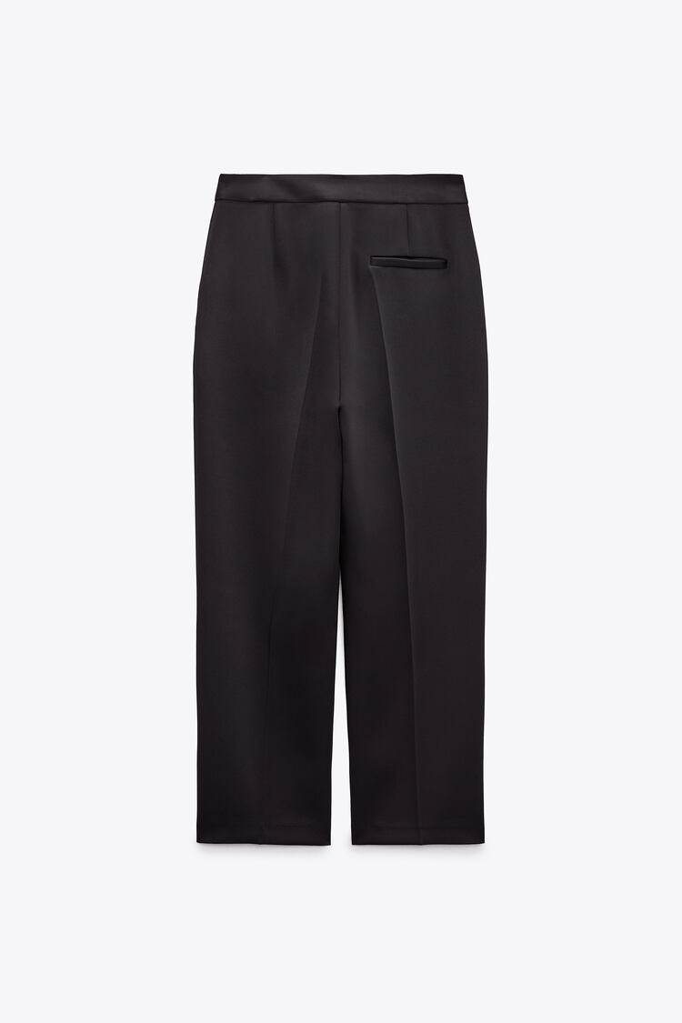 Tailleur pantalon et haut corset taille haute classique