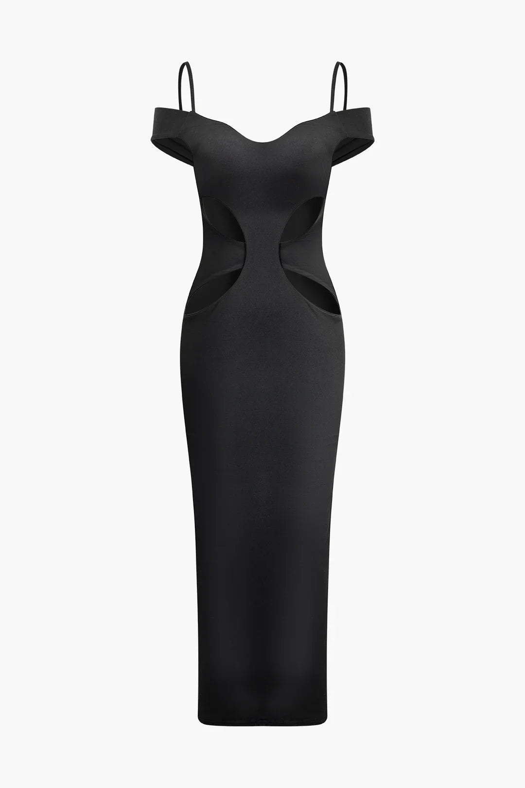Robe longue découpée avec fente