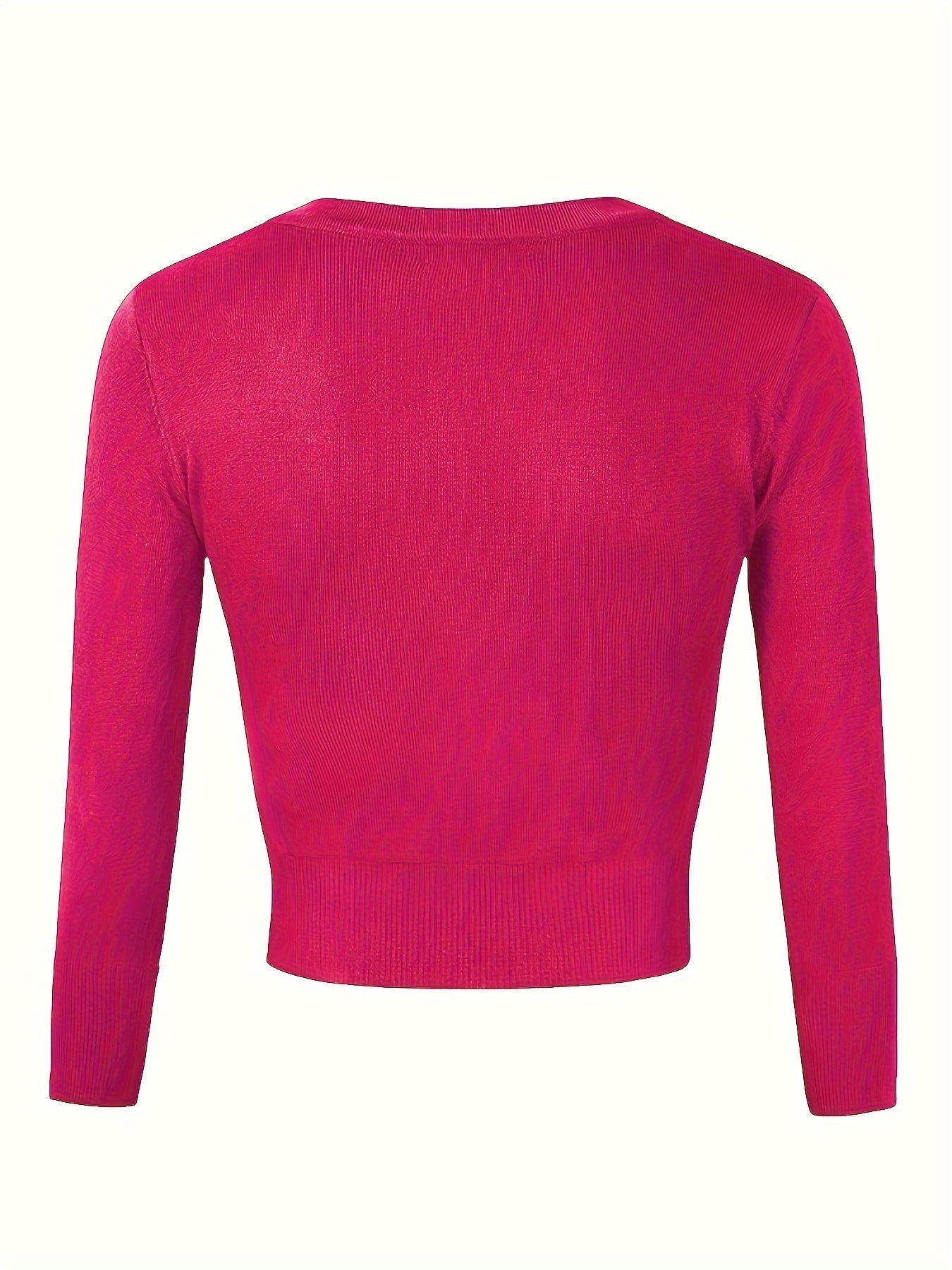 Cardigan boléro avec fermeture boutonnée