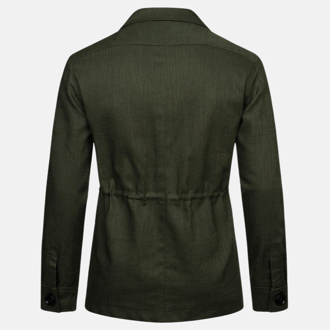 Veste en lin à plusieurs poches