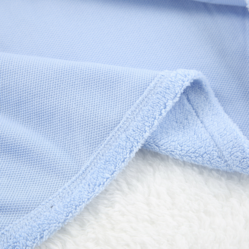 Pyjama en laine bleu manches longues pour femme