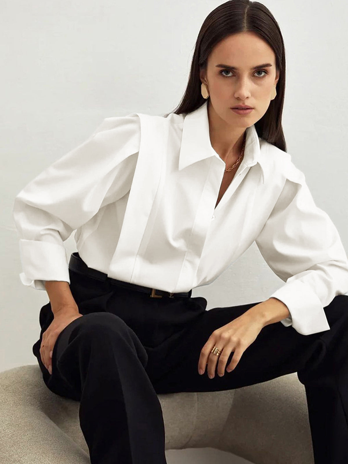 chemise d'affaires classique pour femme