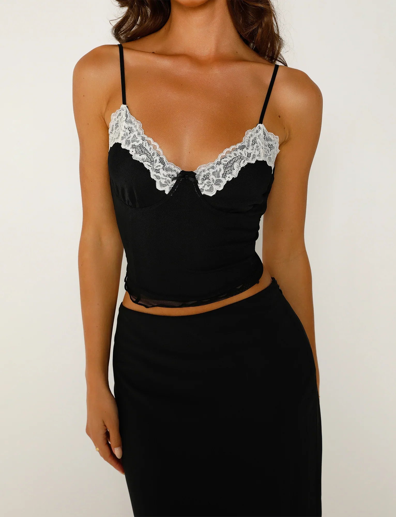 Haut en dentelle vintage