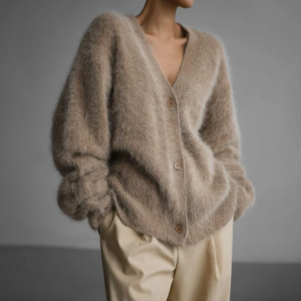 Cardigan ample en cachemire pour femme