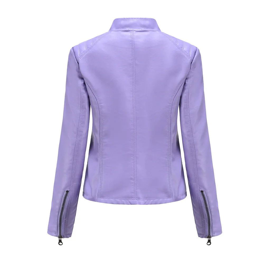 Veste en cuir élégante pour femme