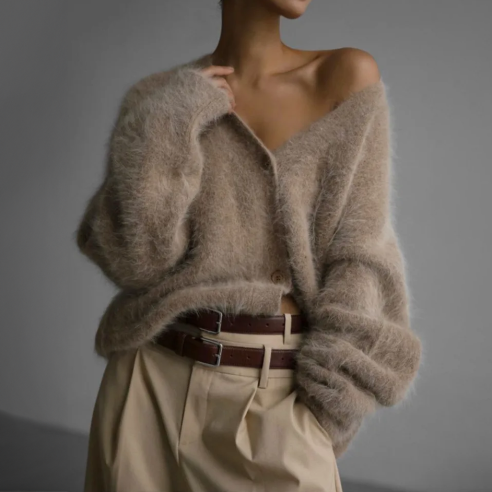 Cardigan ample en cachemire pour femme