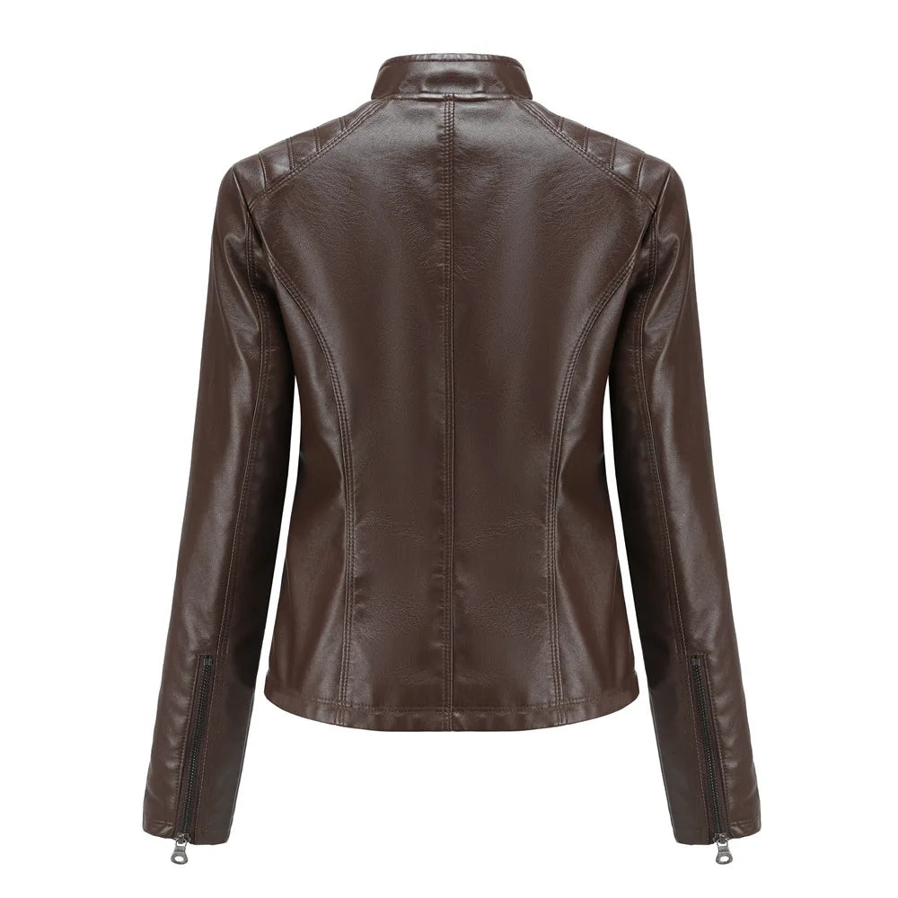 Veste en cuir élégante pour femme
