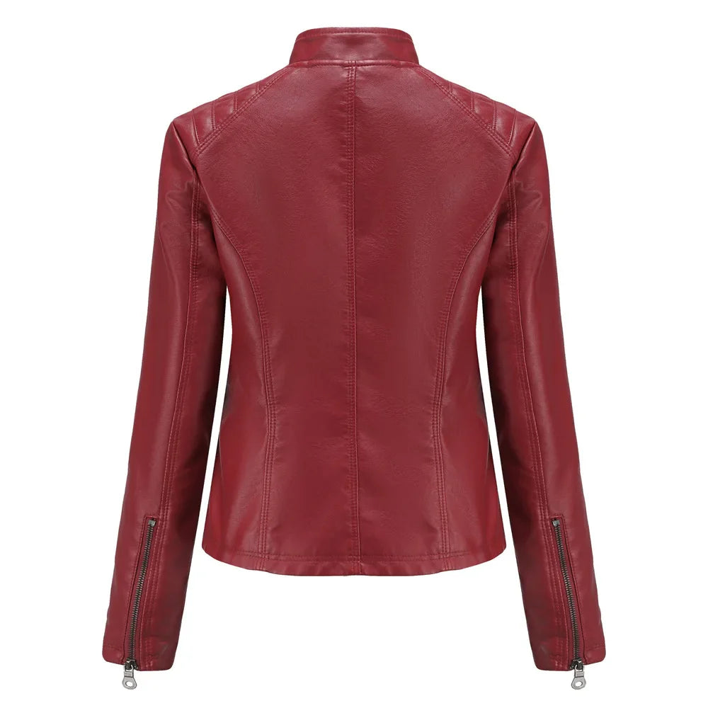 Veste en cuir élégante pour femme