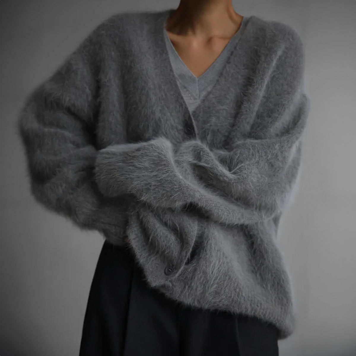 Cardigan ample en cachemire pour femme