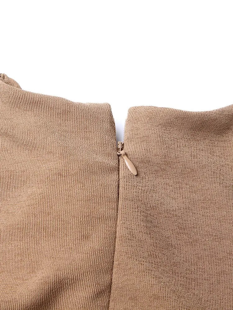 Robes à paillettes fendues en tricot croisé